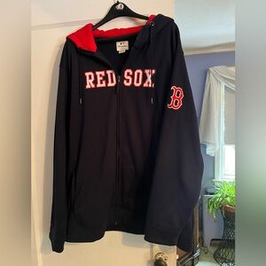 Fanatics RED SOX  full zip hoodie size XXL sewn on letters, 2 slit pockets